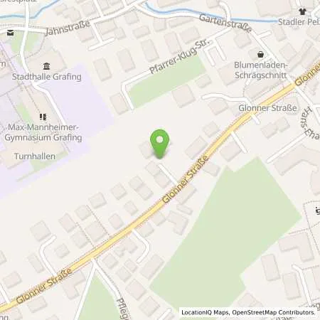 Standortübersicht der Tankstelle Hartmann GmbH - Autohaus Grafing in 85567 Grafing bei München