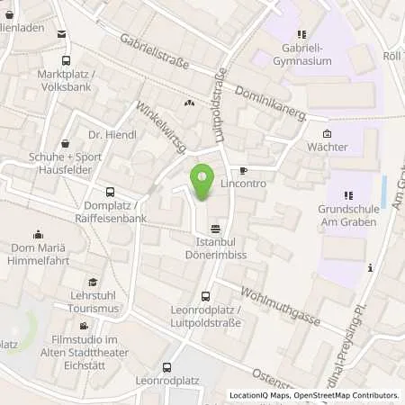 Standortübersicht der Tankstelle Stadtwerke Eichstätt Versorgungs-GmbH in 85072 Eichstätt