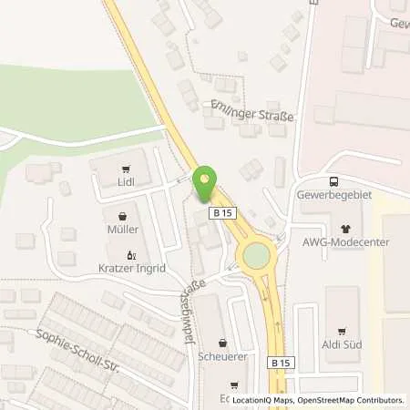 Standortübersicht der Tankstelle EnBW mobility+ AG und Co.KG in 84416 Taufkirchen