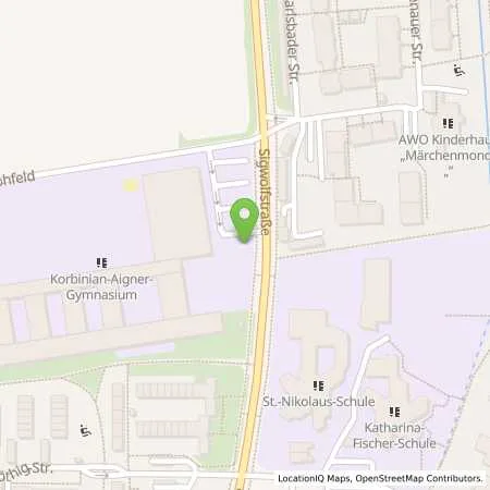 Standortübersicht der Tankstelle Überlandwerk Erding GmbH & Co. KG in 85435 Erding