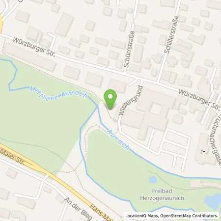 Standortübersicht der Tankstelle Herzo Werke GmbH in 91074 Herzogenaurach