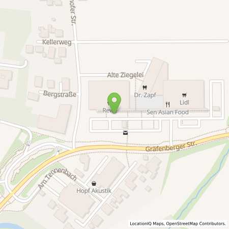Standortübersicht der Strom (Elektro) Tankstelle: N-ERGIE Aktiengesellschaft in 91080, Spardorf