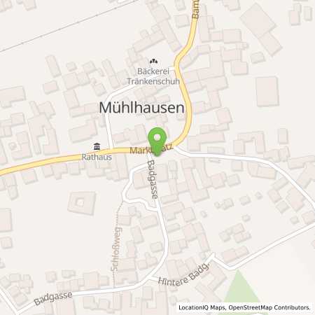 Standortübersicht der Strom (Elektro) Tankstelle: N-ERGIE Aktiengesellschaft in 96172, Mhlhausen