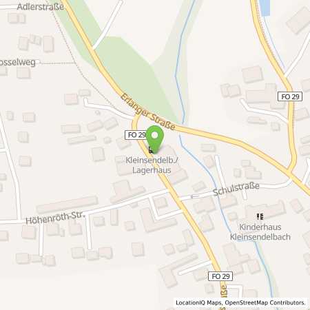 Standortübersicht der Strom (Elektro) Tankstelle: N-ERGIE Aktiengesellschaft in 91077, Kleinsendelbach