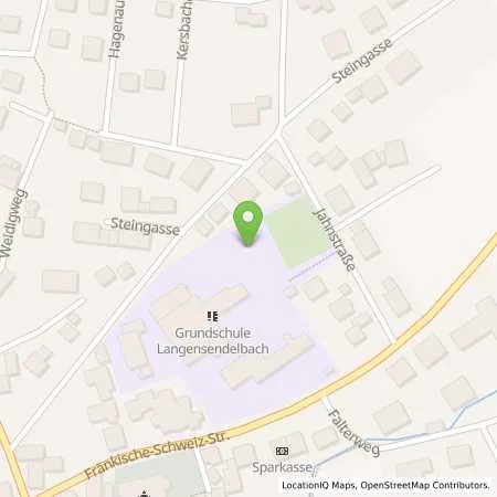 Standortübersicht der Tankstelle Stadtwerke Forchheim GmbH in 91094 Langensendelbach