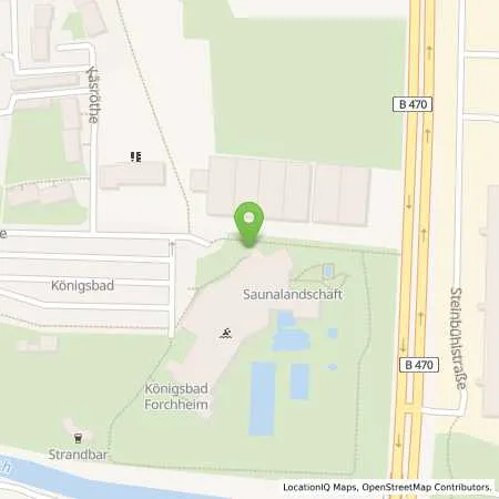 Standortübersicht der Tankstelle Stadtwerke Forchheim GmbH in 91301 Forchheim