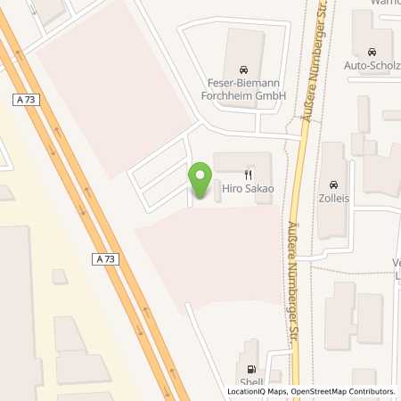 Standortübersicht der Strom (Elektro) Tankstelle: Stadtwerke Forchheim GmbH in 91301, Forchheim