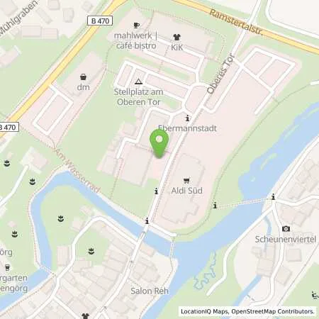 Standortübersicht der Tankstelle Stadtwerke Ebermannstadt Versorgungsbetriebe GmbH in 91320 Ebermannstadt