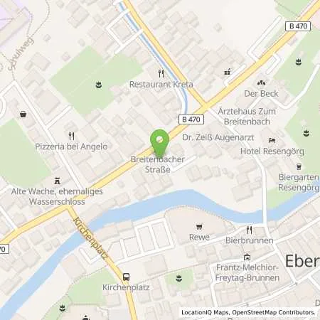 Standortübersicht der Tankstelle Stadtwerke Ebermannstadt Versorgungsbetriebe GmbH in 91320 Ebermannstadt