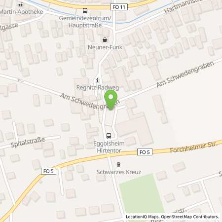 Standortübersicht der Strom (Elektro) Tankstelle: N-ERGIE Aktiengesellschaft in 91330, Eggolsheim