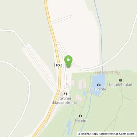 Standortübersicht der Tankstelle Stadtwerke Forchheim GmbH in 91349 Egloffstein