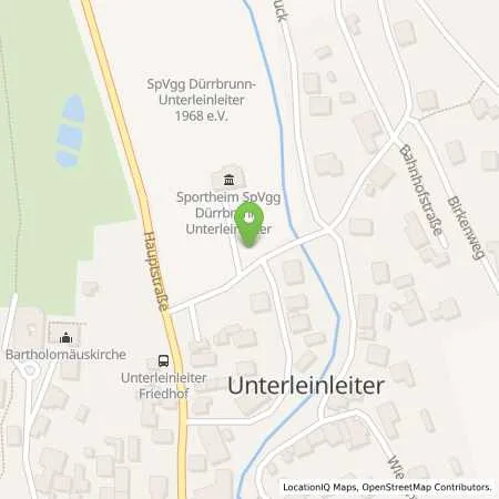 Standortübersicht der Tankstelle Stadtwerke Ebermannstadt Versorgungsbetriebe GmbH in 91364 Unterleinleiter