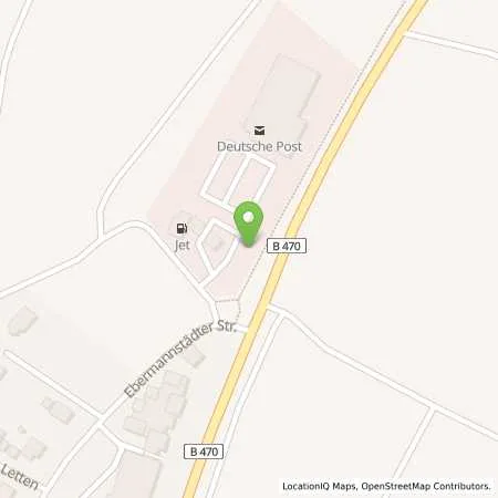 Standortübersicht der Tankstelle Stadtwerke Ebermannstadt Versorgungsbetriebe GmbH in 91365 Weilersbach