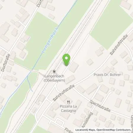 Standortübersicht der Tankstelle Überlandwerk Erding GmbH & Co. KG in 85416 Langenbach