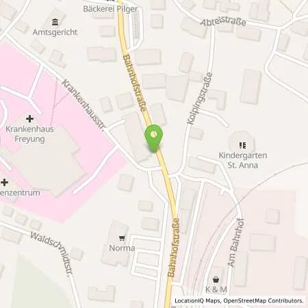 Standortübersicht der Tankstelle Mer Germany GmbH in 94078 Freyung