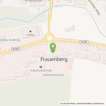 Standortübersicht der Tankstelle Erich Röhr GmbH & Co. KG in 94481 Grafenau