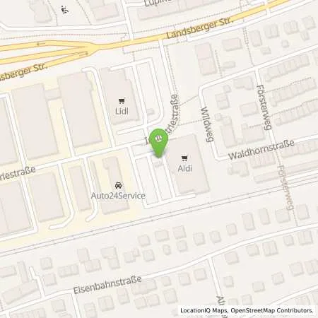 Standortübersicht der Tankstelle ALDI SÜD in 82110 Germering