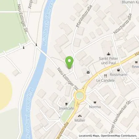 Standortübersicht der Tankstelle Stadtwerke Olching GmbH in 82140 Olching