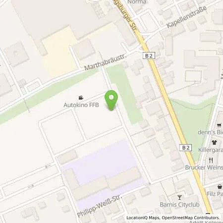 Standortübersicht der Tankstelle Stadtwerke Fürstenfeldbruck GmbH in 82256 Fürstenfeldbruck