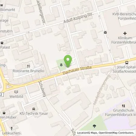 Standortübersicht der Tankstelle Stadtwerke Fürstenfeldbruck GmbH in 82256 Fürstenfeldbruck