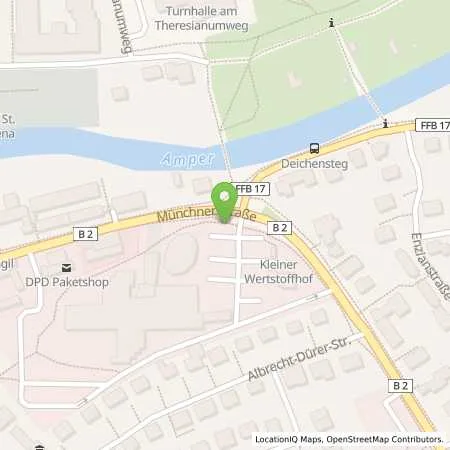 Standortübersicht der Tankstelle Stadtwerke Fürstenfeldbruck GmbH in 82256 Fürstenfeldbruck