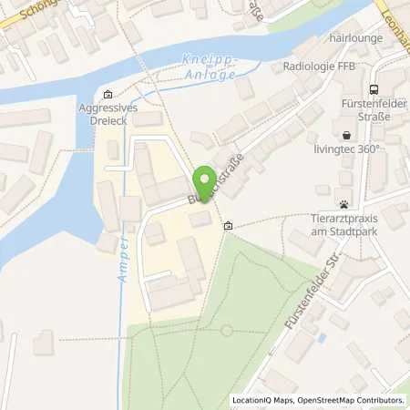 Standortübersicht der Tankstelle Stadtwerke Fürstenfeldbruck GmbH in 82256 Fürstenfeldbruck