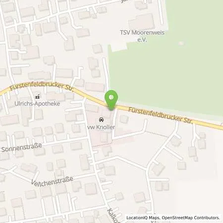 Standortübersicht der Tankstelle Autohaus Knoller GmbH & Co.KG in 82272 Moorenweis
