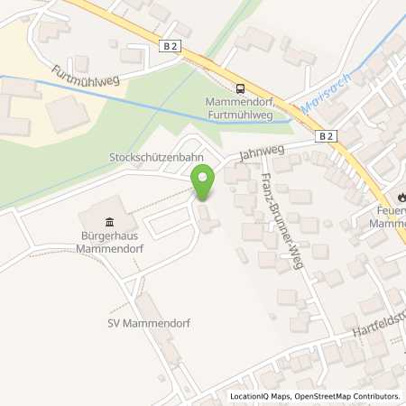 Standortübersicht der Strom (Elektro) Tankstelle: Stadtwerke Fürstenfeldbruck GmbH in 82291, Mammendorf