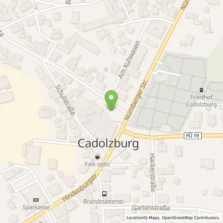 Standortübersicht der Tankstelle Gemeindewerke Cadolzburg in 90556 Cadolzburg