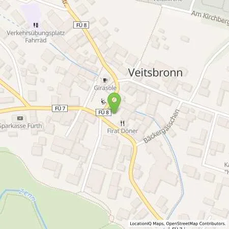 Standortübersicht der Tankstelle N-ERGIE Aktiengesellschaft in 90587 Veitsbronn