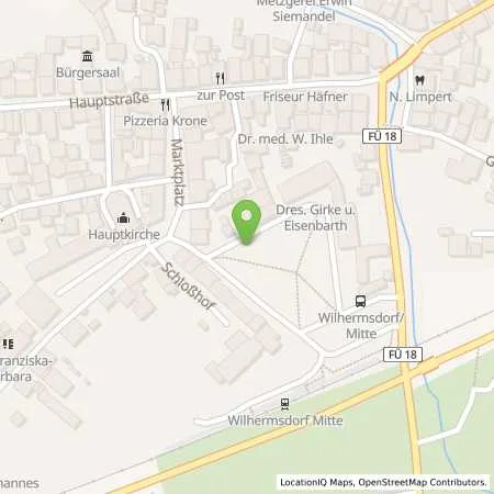 Standortübersicht der Tankstelle Markt Wilhermsdorf in 91452 Wilhermsdorf