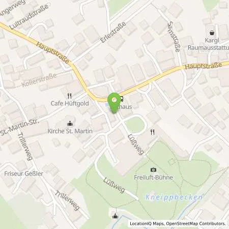 Standortübersicht der Tankstelle Ammer-Loisach Energie GmbH in 82433 Bad Kohlgrub