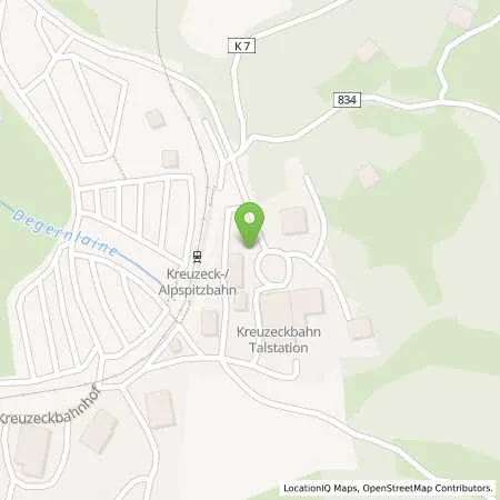 Standortübersicht der Tankstelle Gemeindewerke Garmisch-Partenkirchen, KU in 82467 Garmisch-Partenkirchen