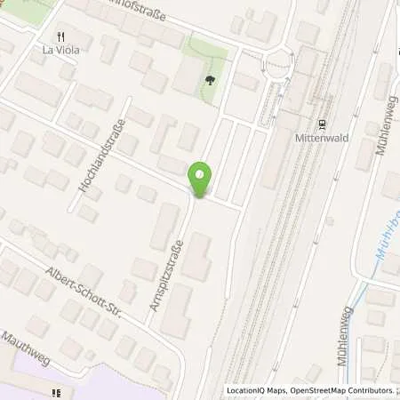 Standortübersicht der Tankstelle KEW Karwendel Energie & Wasser GmbH in 82481 Mittenwald