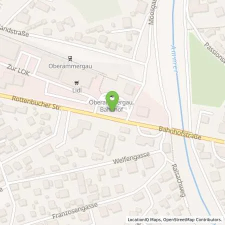 Standortübersicht der Tankstelle Ammer-Loisach Energie GmbH in 82487 Oberammergau