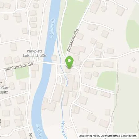 Standortübersicht der Tankstelle Kraftwerk Farchant A. Poettinger & Co. KG in 82490 Farchant