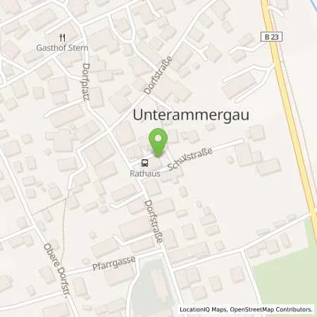 Standortübersicht der Tankstelle Ammer-Loisach Energie GmbH in 82497 Unterammergau