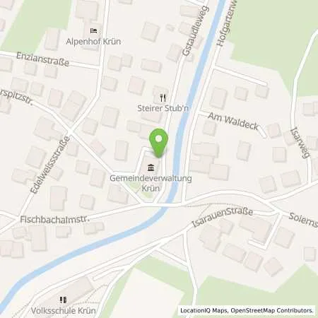 Standortübersicht der Tankstelle Gemeinde Krün in 92494 Krün