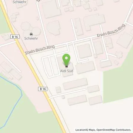 Standortübersicht der Tankstelle ALDI SÜD in 86381 Krumbach (Schwaben)