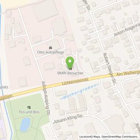 Standortübersicht der Tankstelle Autohaus Reisacher GmbH in 86381 Krumbach