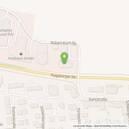 Standortübersicht der Tankstelle Drexl + Ziegler GmbH & Co. KG in 89312 Günzburg