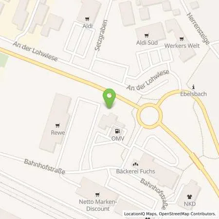 Standortübersicht der Tankstelle EnBW mobility+ AG und Co.KG in 97500 Ebelsbach