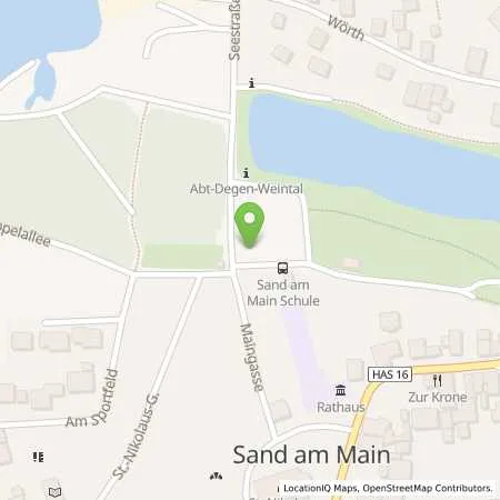 Standortübersicht der Tankstelle ÜZ Mainfranken eG in 97522 Sand am Main