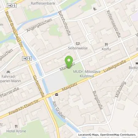 Standortübersicht der Tankstelle Stadt Rehau in 95111 Rehau