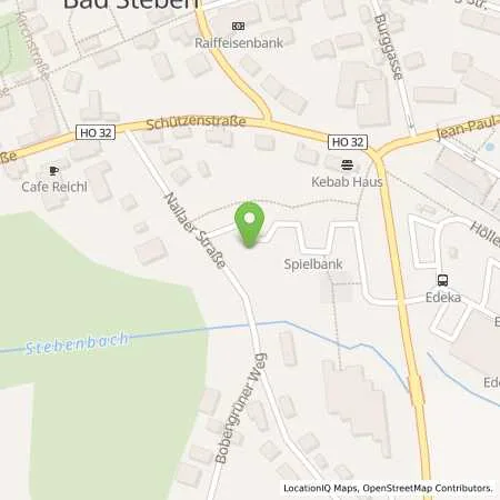 Standortübersicht der Tankstelle Staatliche Lotterieverwaltung (Abteilung Spielbanken) in 95138 Bad Steben