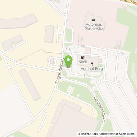 Standortübersicht der Strom (Elektro) Tankstelle: Shell Deutschland Oil GmbH in 95180, Berg