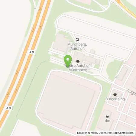 Standortübersicht der Tankstelle Allego GmbH in 95213 Münchberg