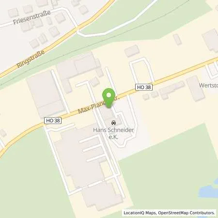 Standortübersicht der Tankstelle Autohaus Hans Schneider e.K. in 95233 Helmbrechts