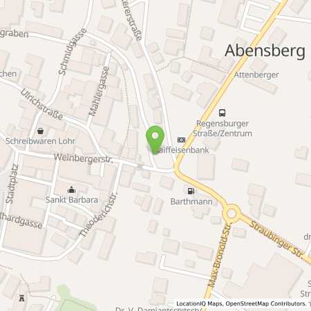 Standortübersicht der Strom (Elektro) Tankstelle: Stadt Abensberg in 93326, Abensberg