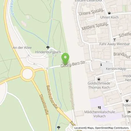 Standortübersicht der Tankstelle ÜZ Mainfranken eG in 97332 Volkach